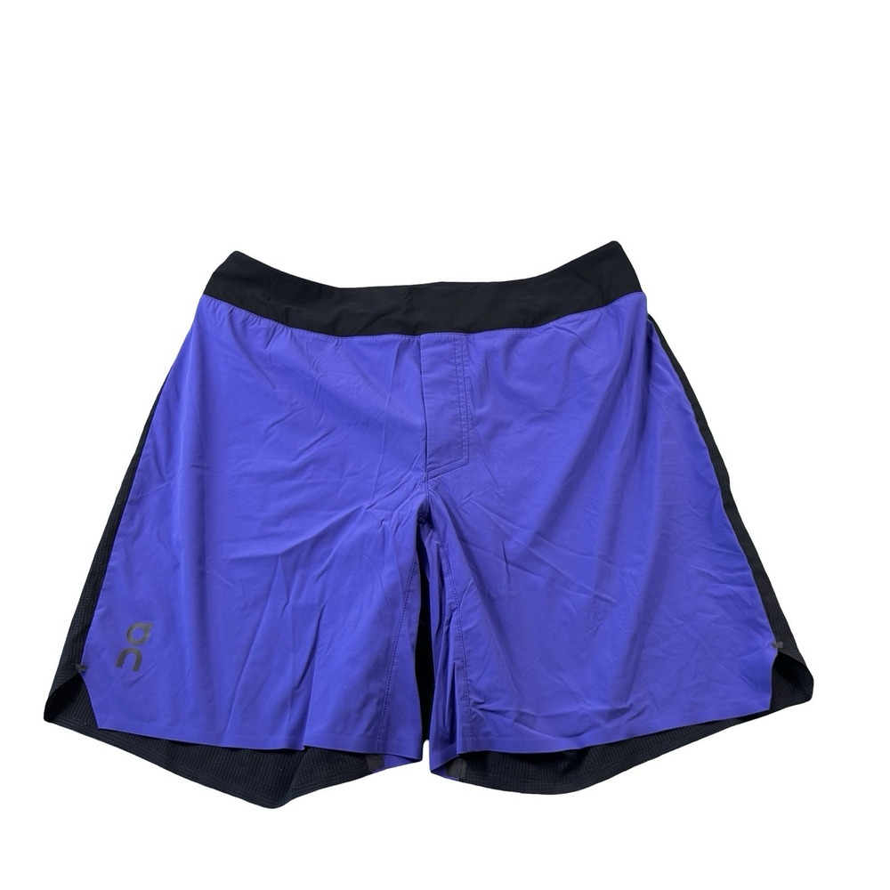 On Cloud Purple Black Trim Mens Athletic Performance Lightweight Short Size L